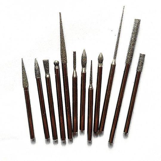 金刚石磨针加长圆柱圆球圆锥尖针玉石玻璃模具吊磨机合金打磨棒头