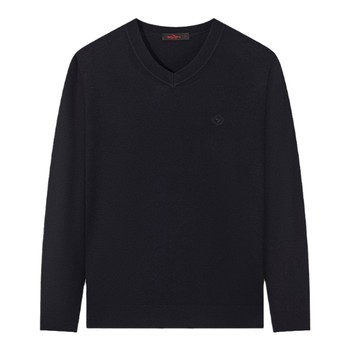 Qipai v-neck sweater men's 2025 autumn and winter new casual cashmere warm sweater Qipai v-neck sweater men's 2025 autumn and winter new casual cashmere warm sweater