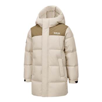 Skechers children's mid-length down jacket warm jacket