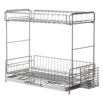 Lazy corner dish rack is sturdy and durable