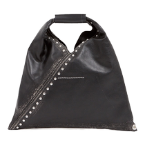 Special 30% off] MM6 riveted cowhide triangle bag hand tote bag