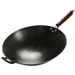 Old-Fashioned Uncoated Cast Iron Cooking Pot for Home Use, No Need to Season, Nitrided Non-Stick Iron Pan, Suitable for Gas Stoves