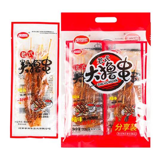 余同乐老式大撸串内含大辣串辣条香辣味豆制品素食90怀旧麻辣