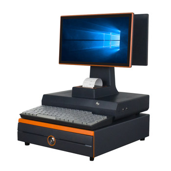 Supermarket convenience store with touch cash register delivery software