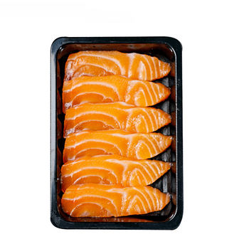 Icelandic salmon sashimi, fresh sashimi, ready-to-eat raw marine fish, straight from the source