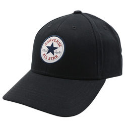 CONVERSE 남녀 캐주얼 단색 블랙 야구 모자 피크 캡 10008476-A01-A03