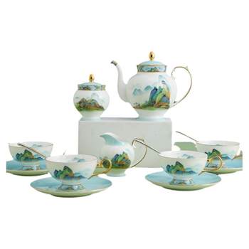 Huaguang chinese porcelain tea set and coffee set