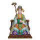 Pure bronze and jade emperor mother statue for home crafts