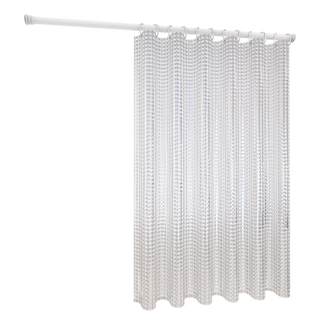 卫生间洗澡遮挡浴帘布防霉防水浴室淋浴干湿分离隔断门帘子窗帘杆