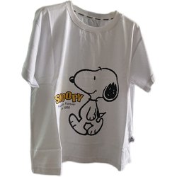 (ເບີ 31-41) Snoopy boys and girls short-sleeved T-sleeved summer half-sleeved 2024 new sweet old-old and old clothes summer clothes for children