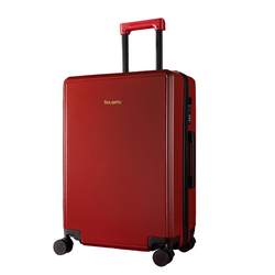 Brantu red suitcase wedding dowry box trolley make up box dowry password box wedding 20 suitcase