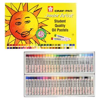Japan's sakura sakura brand oil pastels 48 colors set non-dirty hands washable kindergarten learning stationery baby primary school students coloring art painting graffiti pen children's crayon color pen 24