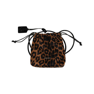 [Xiao Youjia Bag] Leopard Print Drawstring Mobile Phone Bag