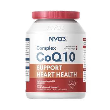Nyo3 coenzyme q10 ubiquinone norwegian original imported cardiovascular protective heart factor official flagship store genuine 60