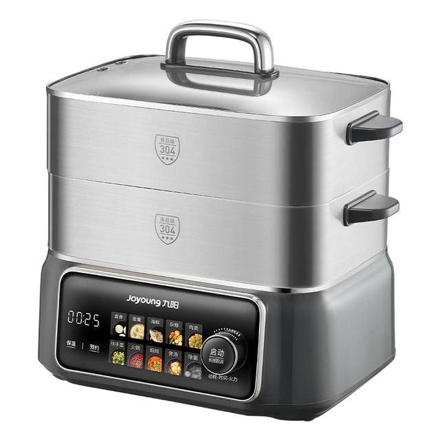 Joyoung 304 all-steel multi-function speed steaming electric steamer