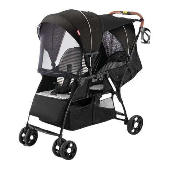 Baby walking device for twins aged 0 to 8 years old, they can sit and lie down