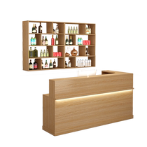 Bar cashier shop small beauty salon counter simple modern commercial bar table company front desk reception desk