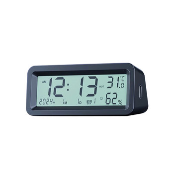 Car special thermometer rv backlight humidity display car solar high-precision luminous temperature meter