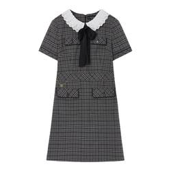 TeenieWeenie Bear Ole autumn and winter college style sweet girly plaid A-line skirt dress