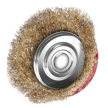 Bowl-shaped metal polishing thickened grinding wheel wire brush