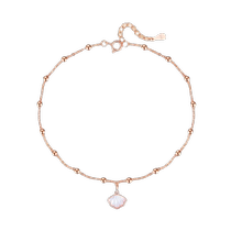 Yibeizi sterling silver anklet for girls 2024 new trendy sexy anklet high-end anklet as a gift for girlfriend on Chinese Valentines Day
