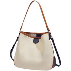 College Student Backpack, Versatile Color-Blocking Large-Capacity Crossbody Bag, Commuter Shoulder Bag, Canvas Patchwork Tote Bag