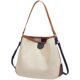 Contrast color large capacity college style versatile shoulder crossbody bag