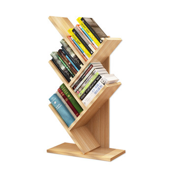 Desktop tree-shaped bookshelf children's simple storage rack student desktop bookshelf bookcase storage rack storage rack