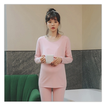 Maternity autumn clothes and long pants set postpartum nursing pajamas womens spring and autumn pregnancy thermal underwear winter confinement clothes