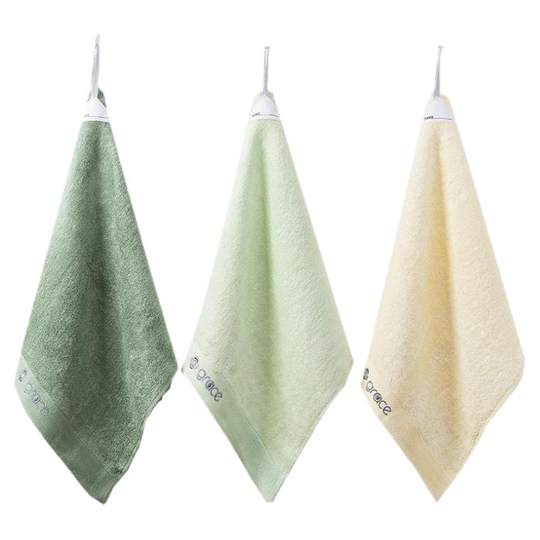 洁丽雅方巾竹纤维家用洗脸巾成人毛巾女儿童小毛巾四方形柔软吸水