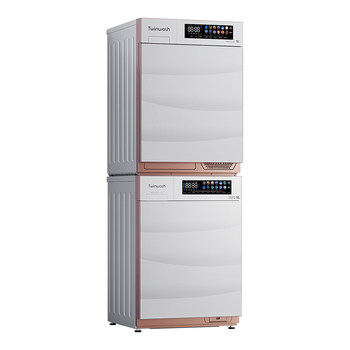 Heat pump washing and drying set