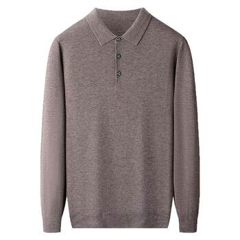 Pure cashmere sweater long sleeve t-shirt men's thin sweater