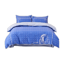 Mercury Home Textiles 100% Cotton Brushed Three or Four Piece Set A Class Antibacterial Kit Childrens Cartoon Sheets and Quilt Covers New Bedding Products