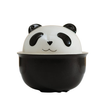 Portable one pot three cup travel tea set panda quick cup