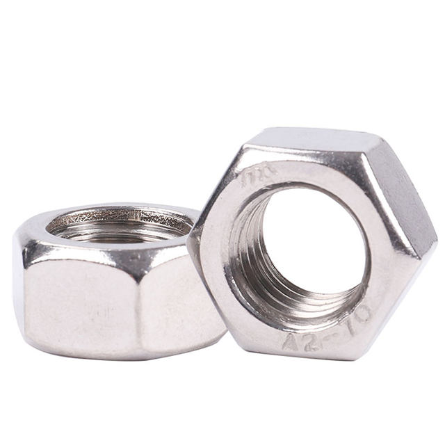 Stainless steel 304 hex nut Bolt cap Screw cap Ordinary hex cap M3M4M5M6M8M10M12