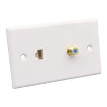 American 120-type F-head digital network panel plugs into British closed-circuit TV gigabit network cable broadband TV six-category socket