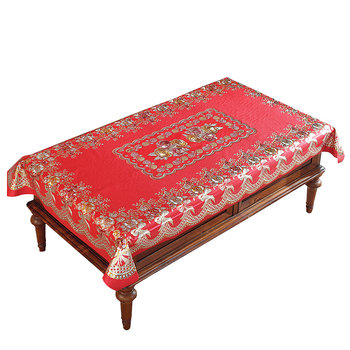 Festive new year tablecloth no-wash waterproof and oil-proof Festive new year tablecloth no-wash waterproof and oil-proof