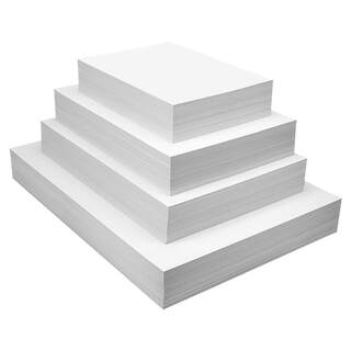 A4a3 painting white cardboard thickened and opaque