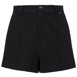 商场同款FF||仿佛冬季羊毛短裤女黑色高腰时尚气质休