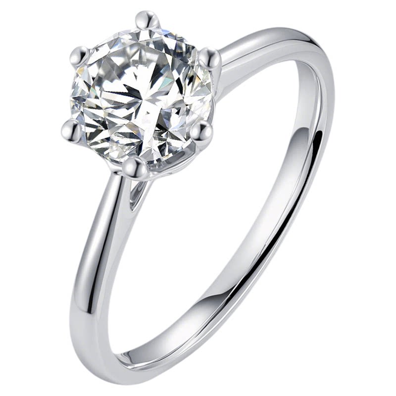 IGI cultivated diamond 18k gold man-made diamond ring for women