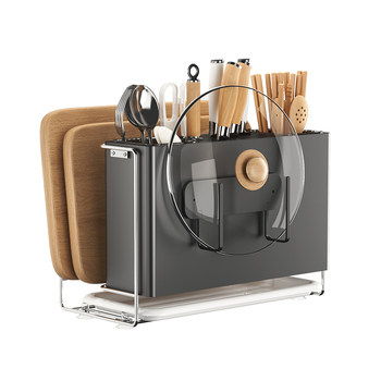 Ecoco kitchen knife rack storage rack pot lid cutting board rack