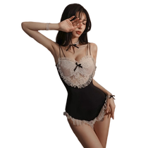 Robe de Maid Sexy lingerie Sous-vêtements Passion Midnight Glamour uniforme Suit Temptation-pyjamas flirt gowns et blouses