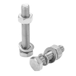 Aozhan A2-70 screw hexagonal ພາຍນອກ 304 ສະແຕນເລດ bolt DIN933 flat spring ປະສົມປະສານ M4-M16 ຊຸດເຕັມ