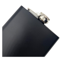 Small wine bottle stainless steel 6 ounce black lacquer wine bottle thickened portable outdoor wine bottle wine set small wine bottle