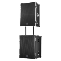 Double 12 single 18 inch stage performance linear array sound wedding outdoor big event remote low sound gun speaker suit