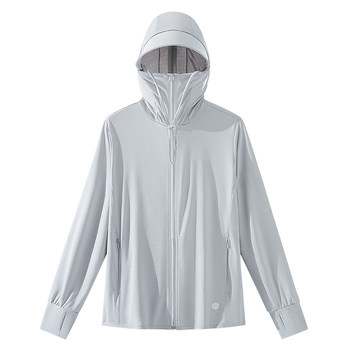 Scarecrow ice silk sun protection clothing for women summer 2026 new anti-uv lightweight breathable sun protection clothing for men trendy