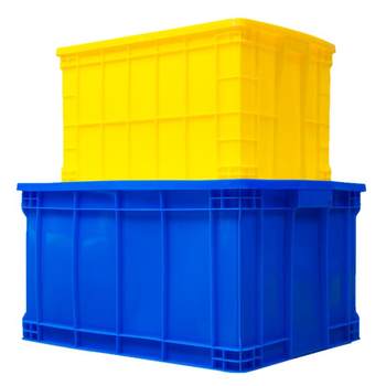 Thickened turnover box rectangular logistics turtle raising box with lid