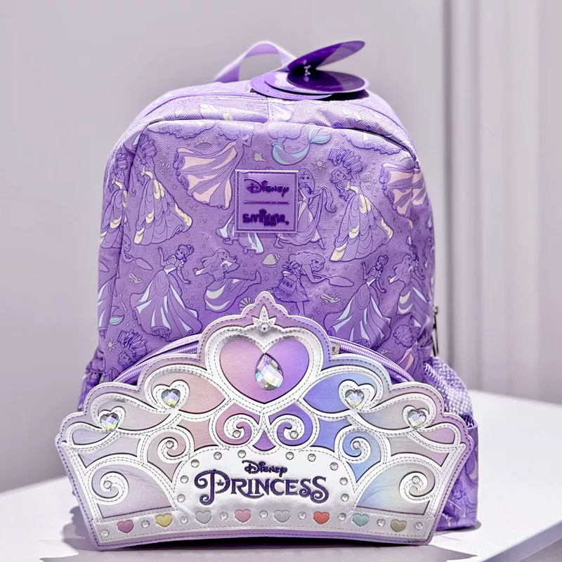 Fuchsia school bag for early age, universal backpack, storage system, 1-3-6 years