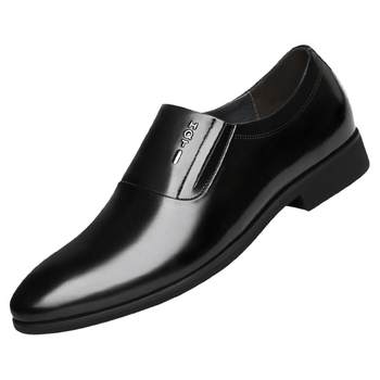Official authentic red dragonfly men's formal british leather shoes