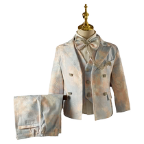Childrens suits British boys catwalk fashion clothes small suits flower girl dresses host clothes piano performance clothes